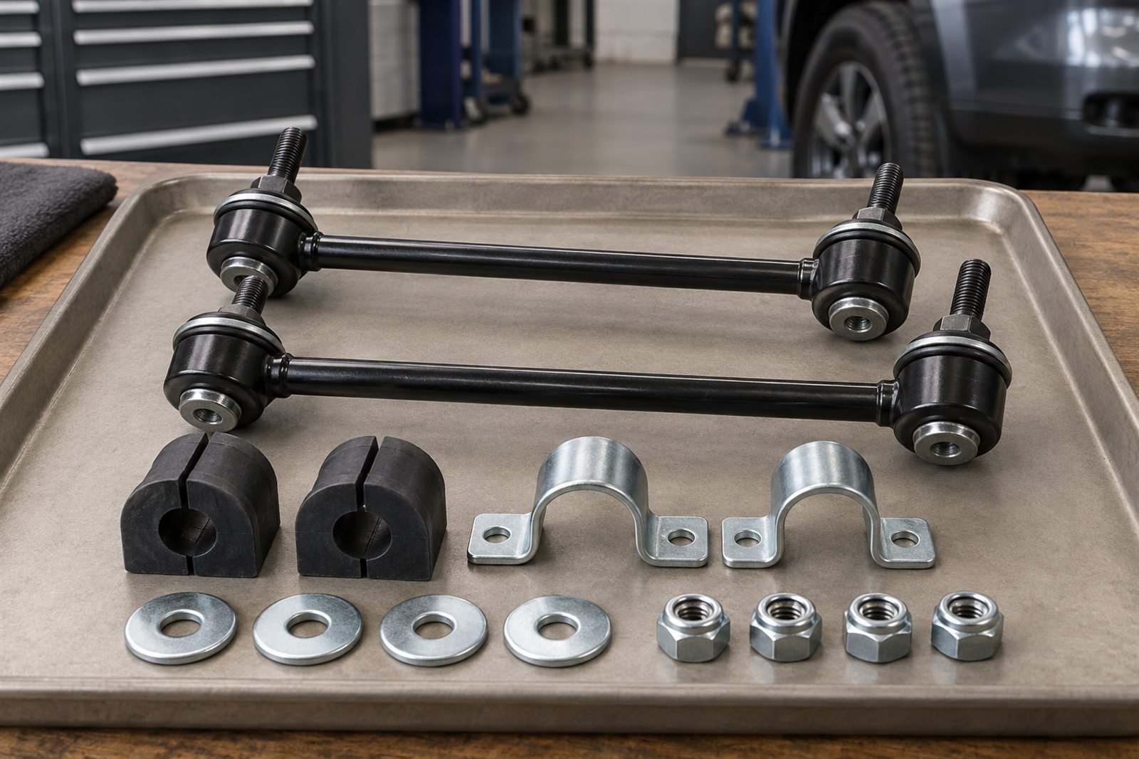 Representative stabilizer link and bushing kit for the Ford Everest UA sourcing program