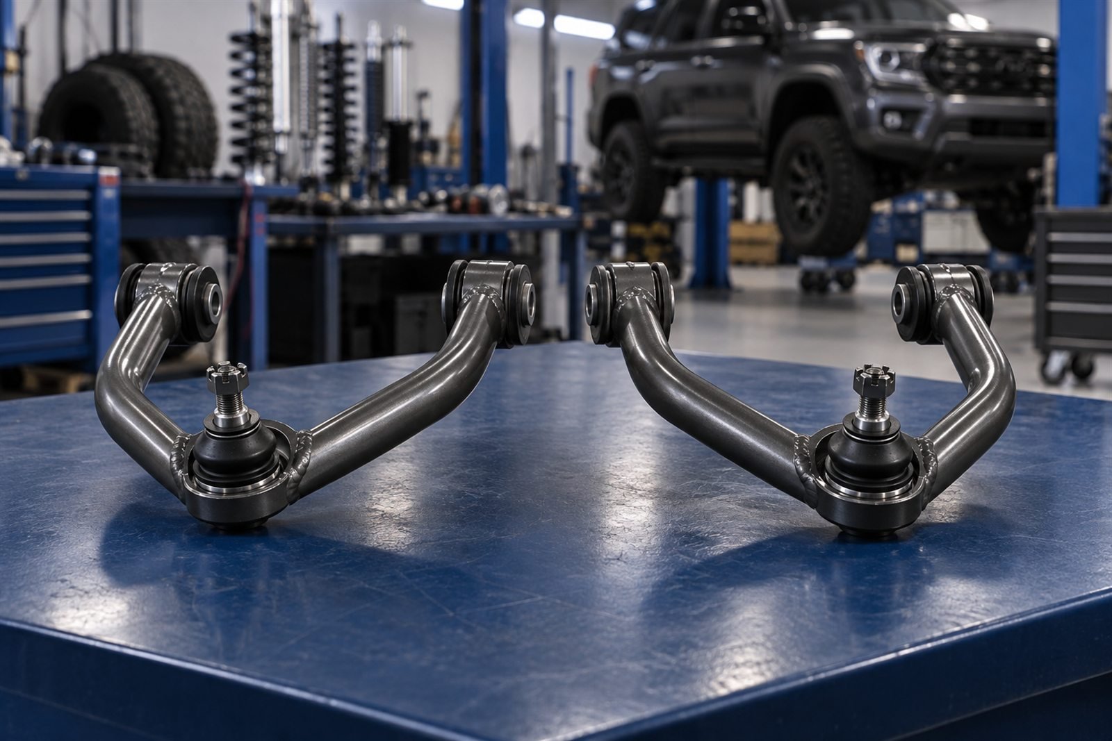 Representative upper control arm set for the Ford Everest UA sourcing program