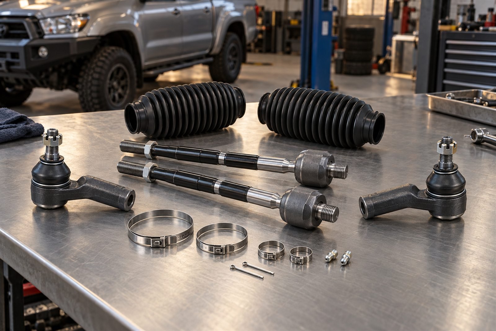 Representative tie rod service kit for the Toyota Hilux N70 sourcing program