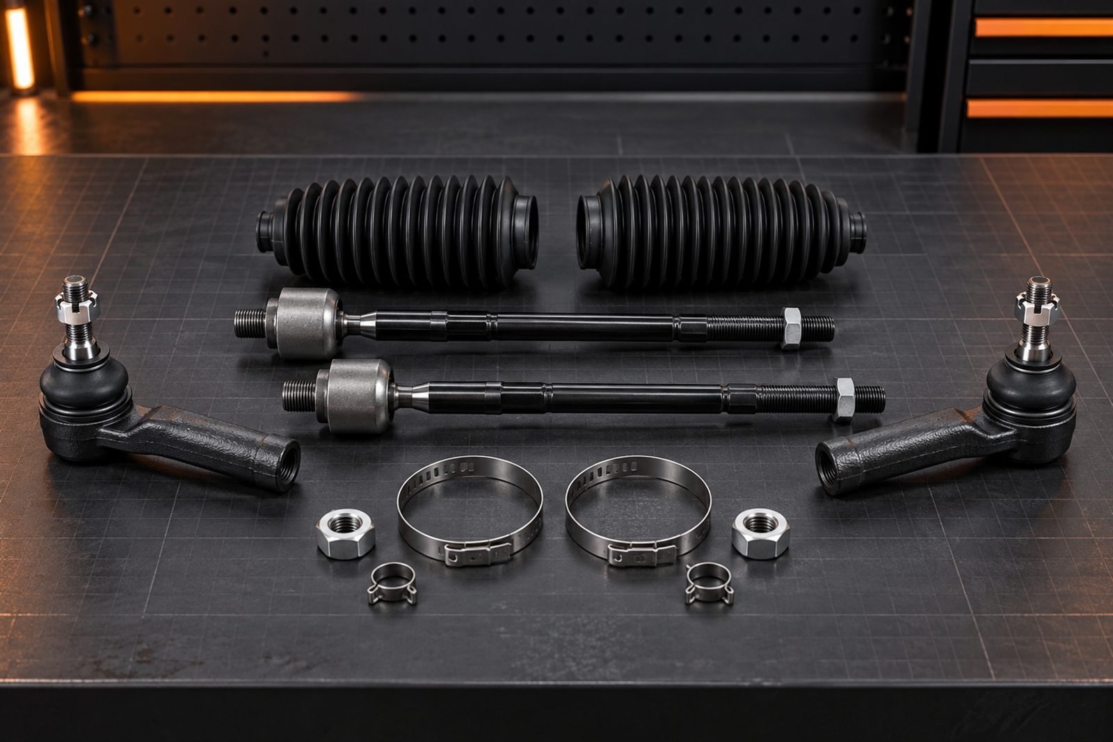 Representative tie rod service kit for the Toyota Hilux N80 sourcing program