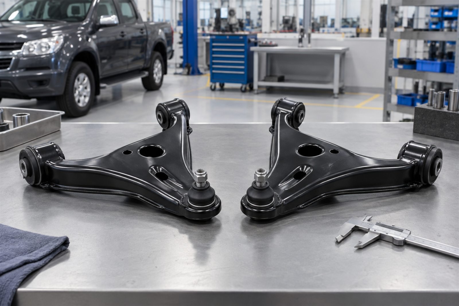 Representative lower control arm set for the Holden Colorado RG sourcing program