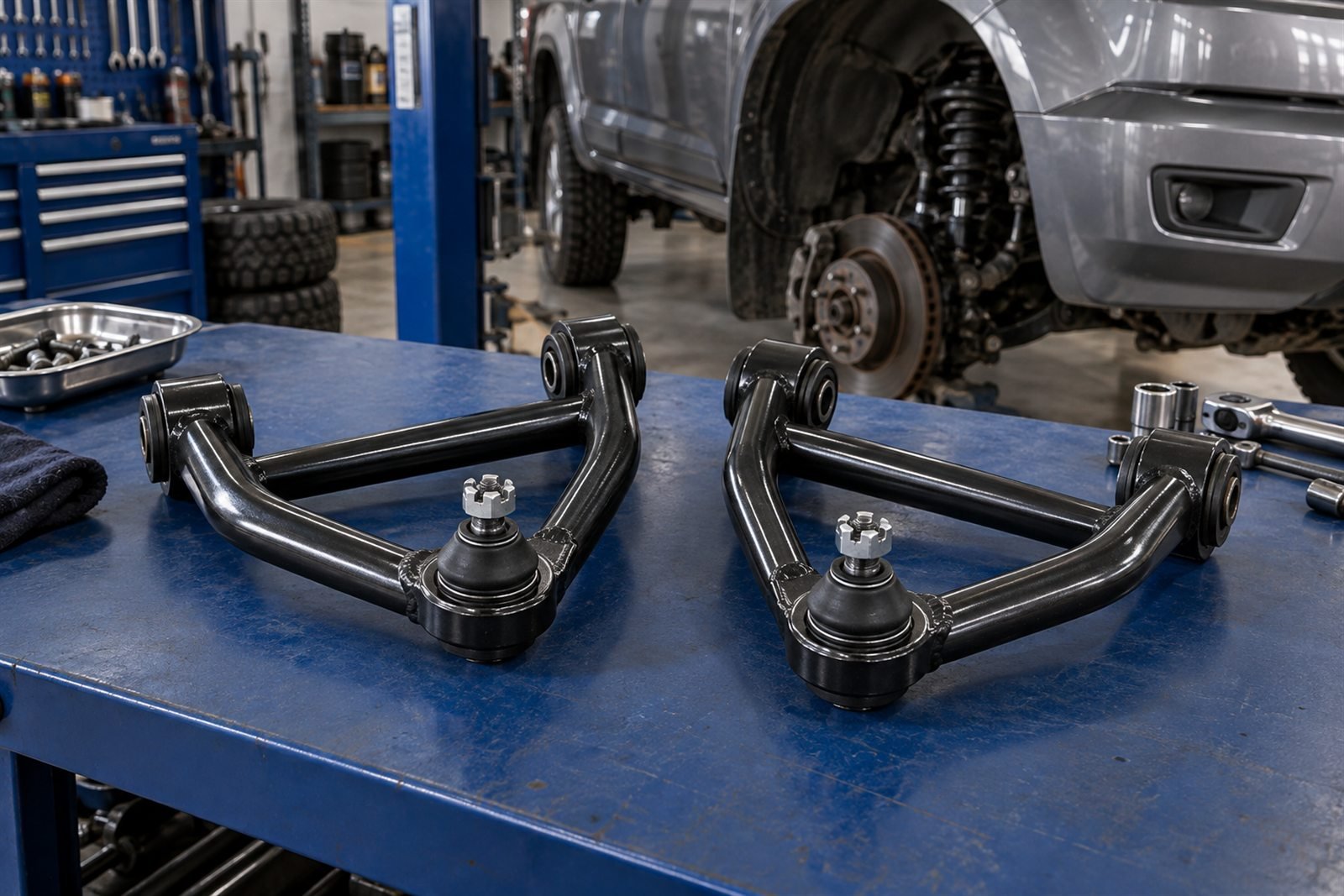 Representative upper control arm set for the Holden Colorado RG sourcing program
