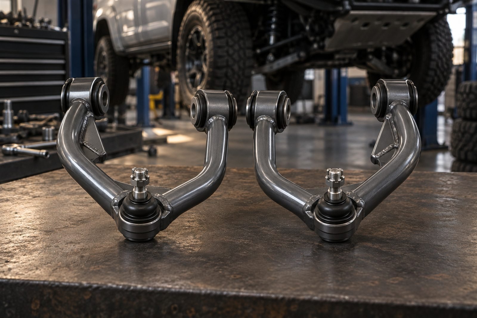 Representative upper control arm set for the Isuzu MU-X RJ sourcing program