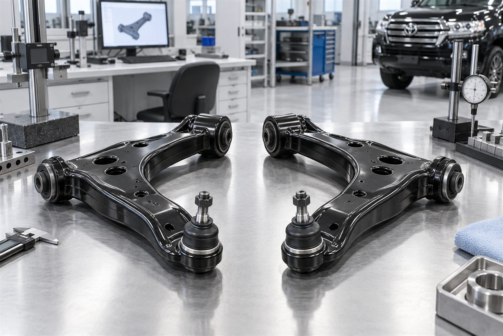 Representative lower control arm set for the Toyota Land Cruiser 200 sourcing program