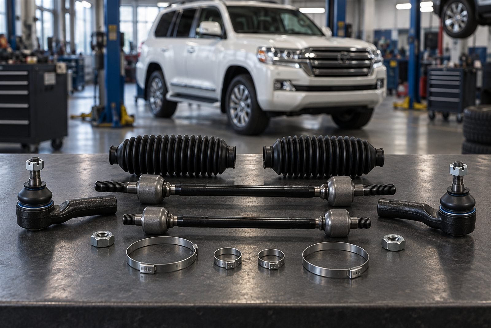 Representative tie rod kit for the Toyota Land Cruiser 200 sourcing program