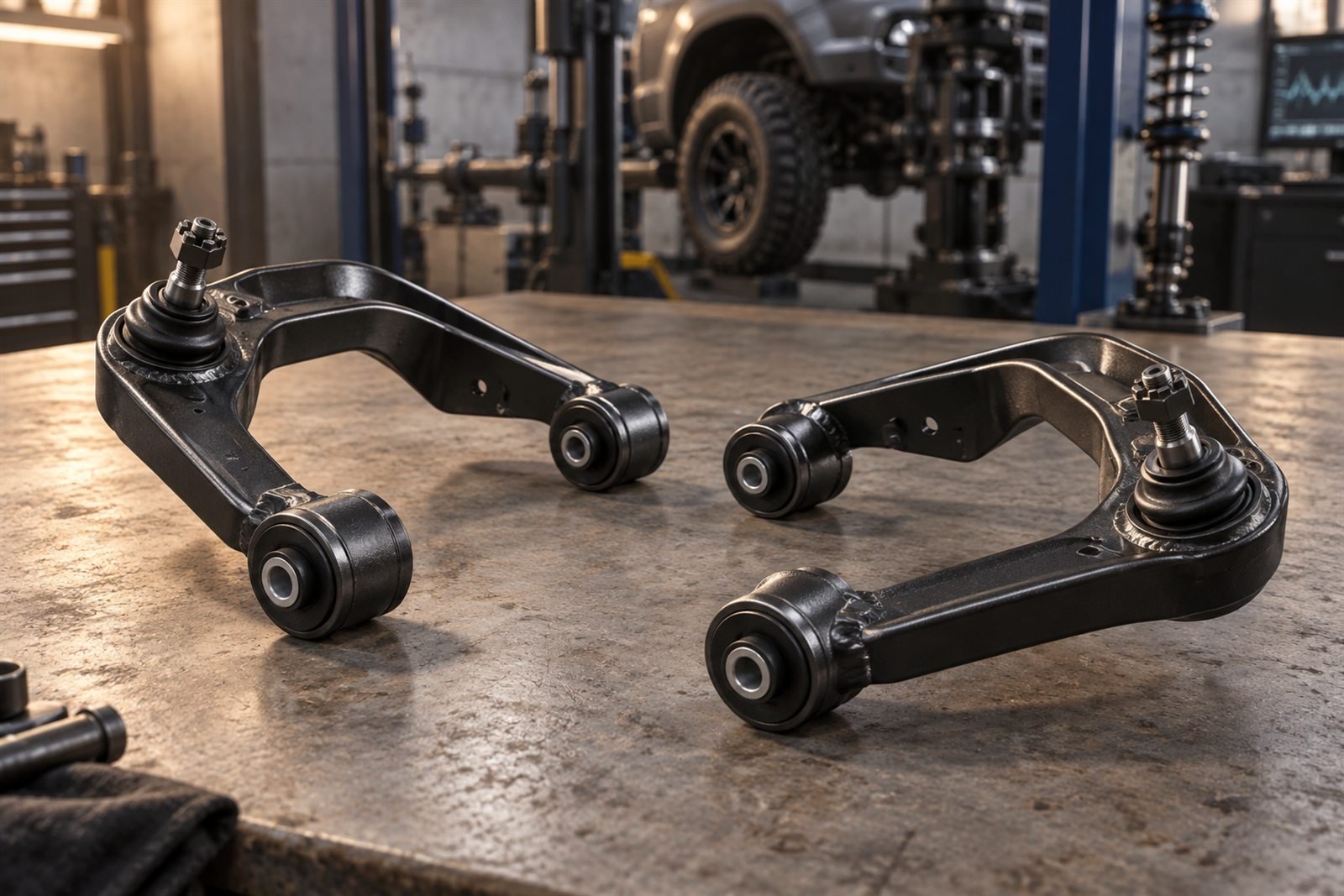 Representative upper control arm set for the Mazda BT-50 TF sourcing program