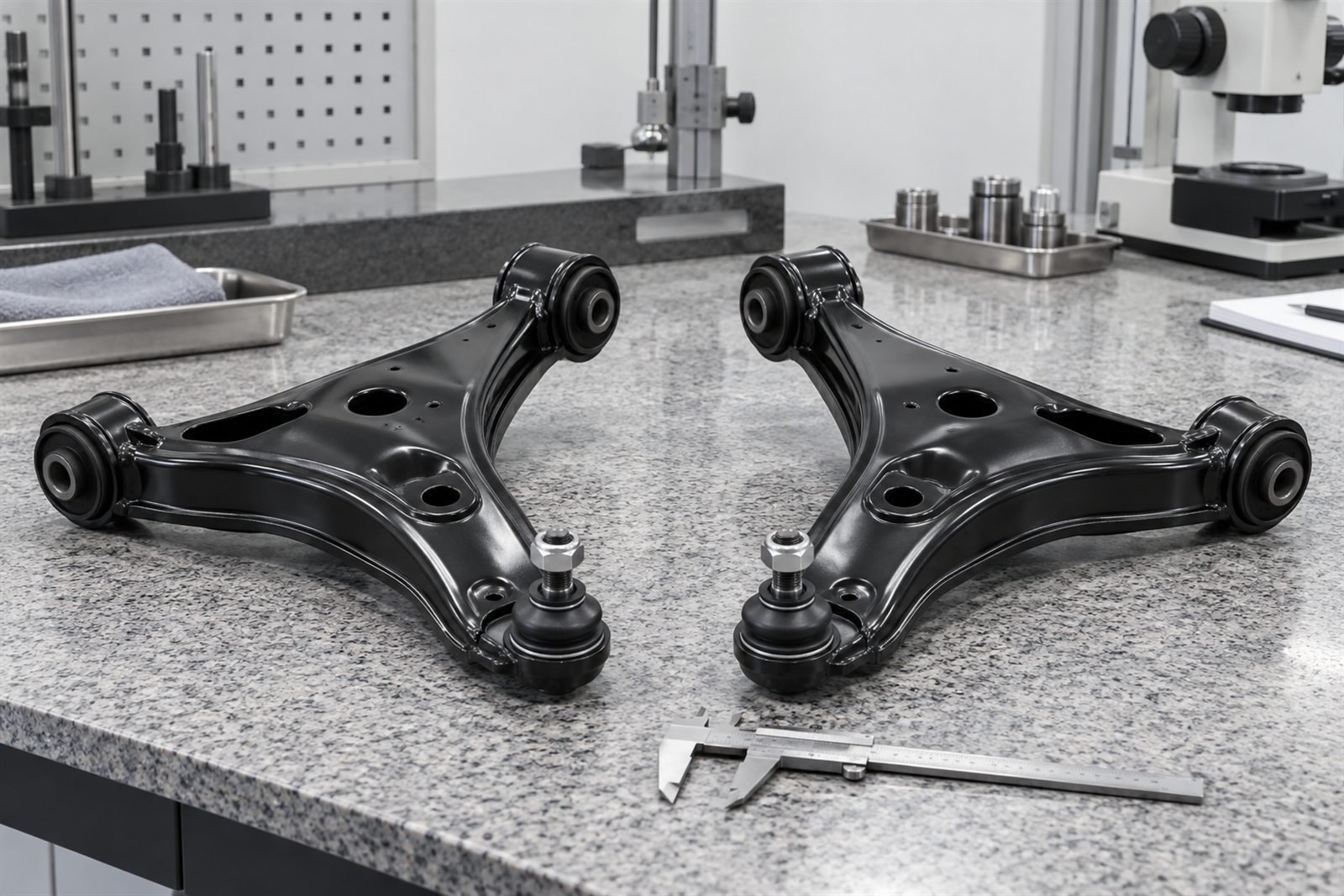 Representative lower control arm set for the Mitsubishi Pajero Sport QE and QF sourcing program
