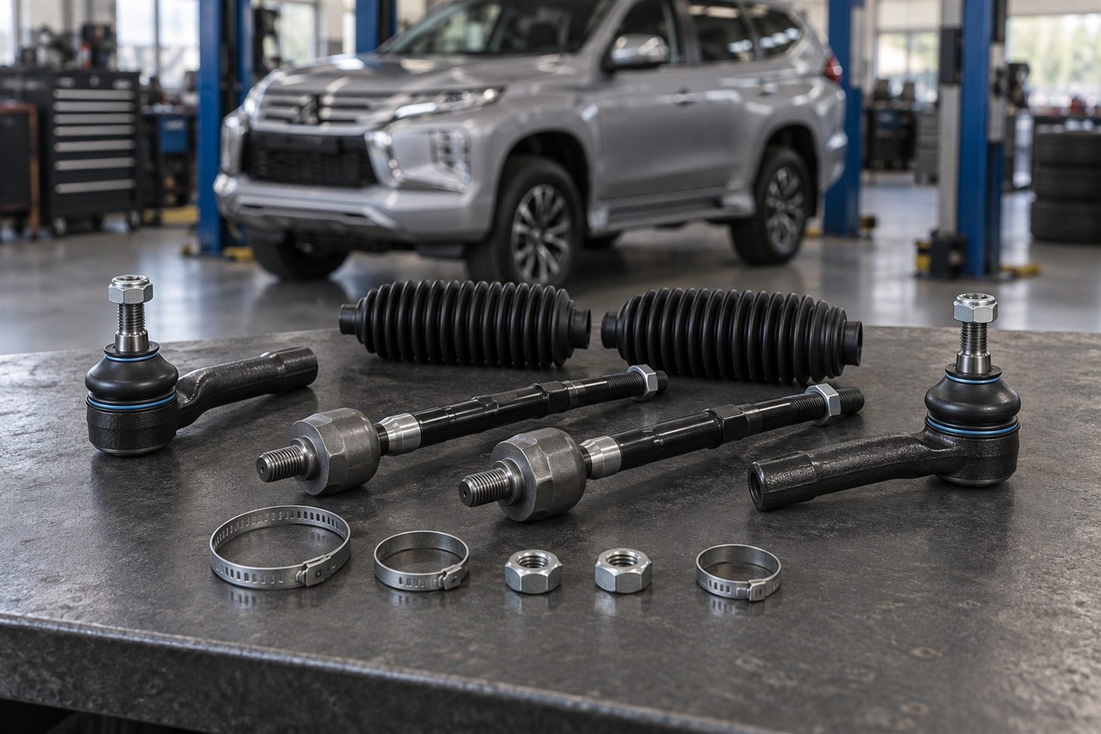 Representative tie rod kit for the Mitsubishi Pajero Sport QE and QF sourcing program