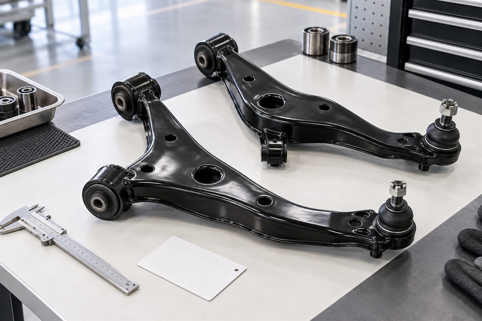 Representative matched lower control arm set for the Toyota Prado J150 sourcing program