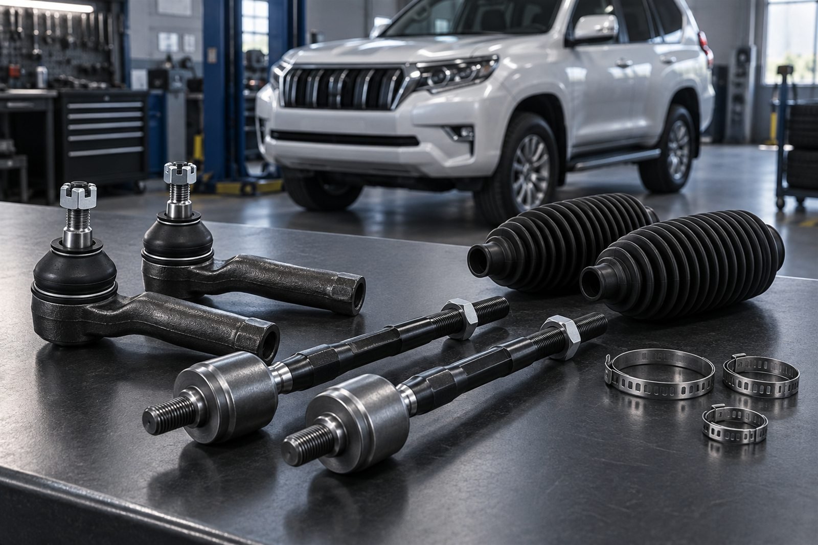 Representative tie rod service kit for the Toyota Prado J150 sourcing program