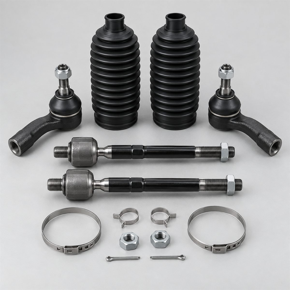 Representative tie rod end and rack end service kit